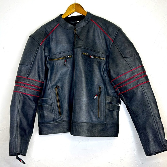 Jackets 4 Bikers Leather Motorcycle Coat/Jacket - Picture 1 of 7